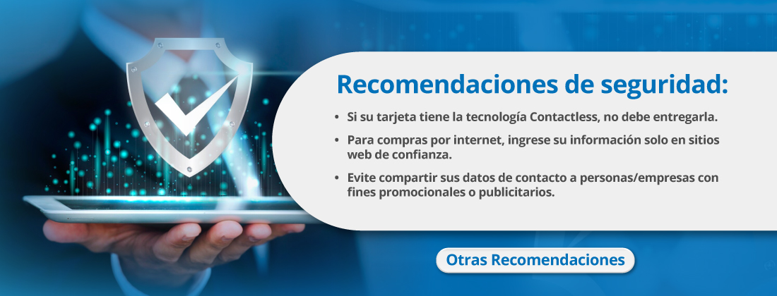 Recomendaciones de seguridad: