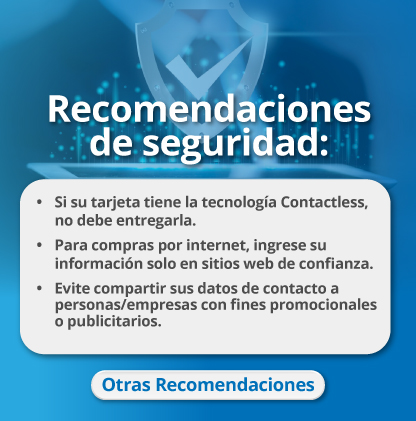 Recomendaciones de seguridad: